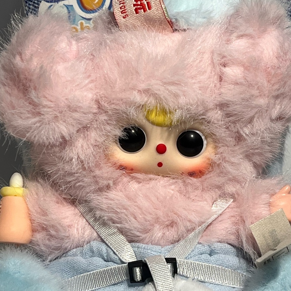 Baby Three Vehicle Mounted Baby Car Vent Plush Keychain Blind Box